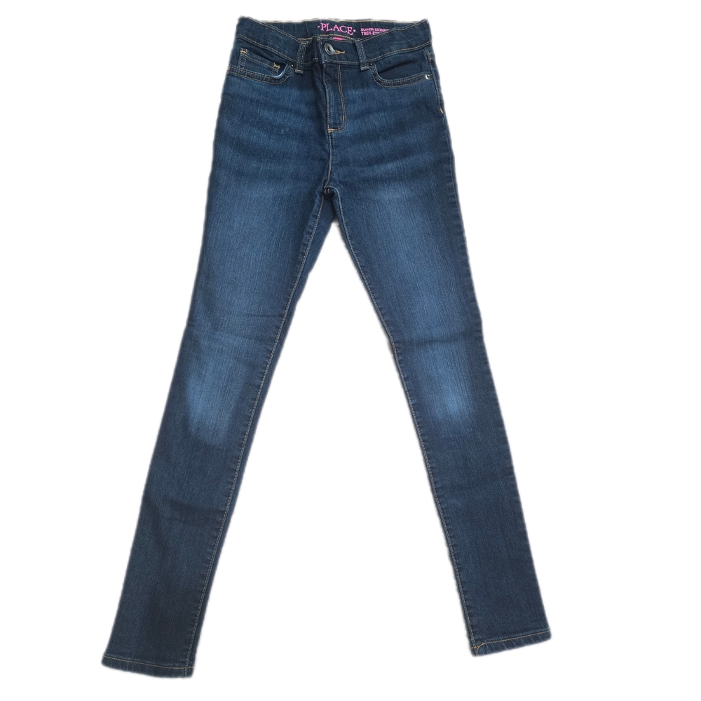 Children's Place Girls Dark Blue Skinny Jeans Slim